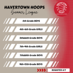 Havertown Hoops Summer League Registration Begins 4/7!