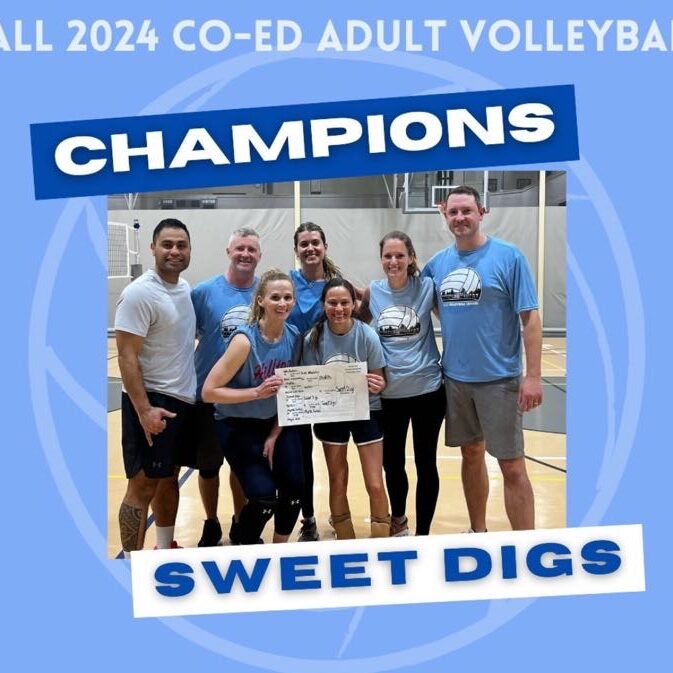 Fall 2024 Co-ed Adult Volleyball Champions: Sweet Digs